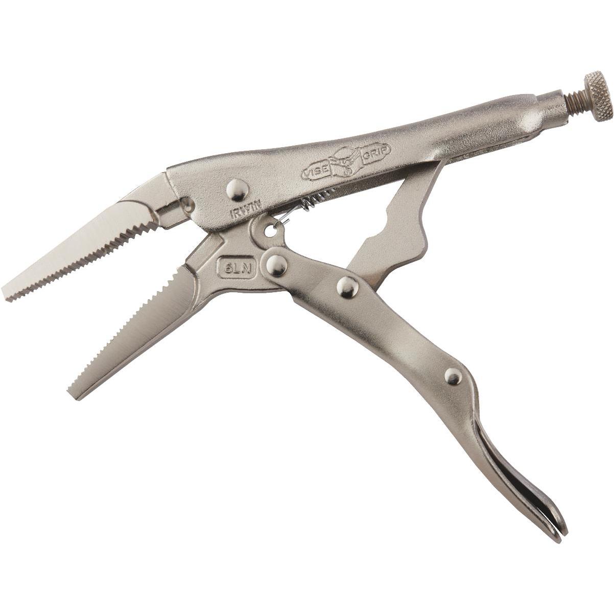 Curved/Flat/Long Nose, 1 1/8 in_1 1/2 in_1 3/4 in_1 7/8 in_2 in Max Jaw  Opening, Locking Pliers Set - 1ECG5