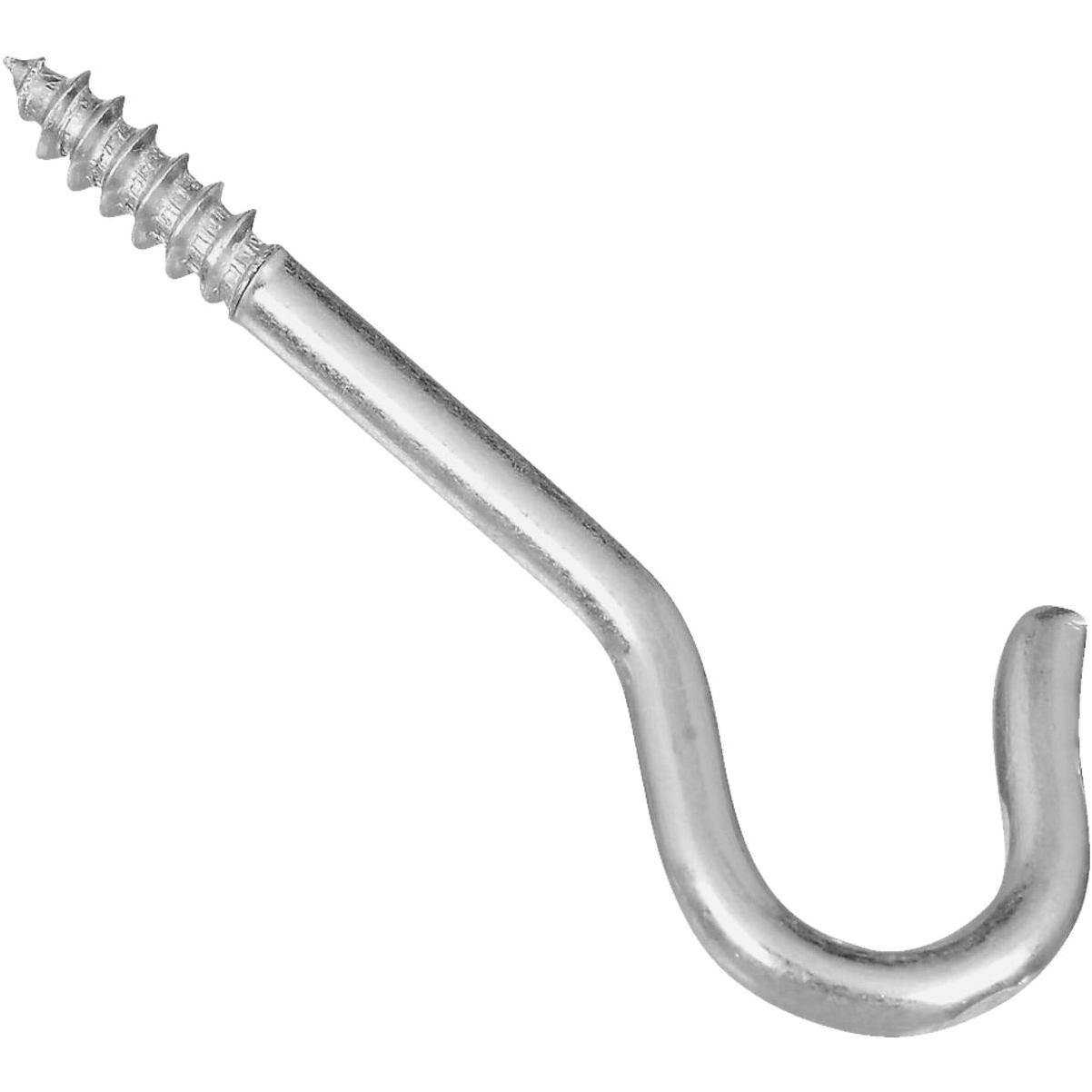 Screw Hook - 1 1/2 - Zinc - 6PK