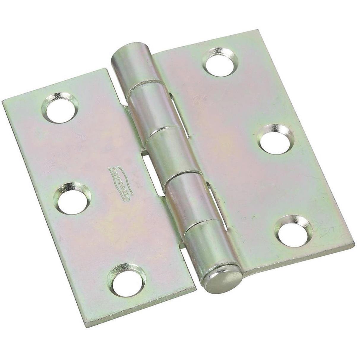 Removable Pin Broad Hinge 2-1/2 Inch Satin Brass 2 Pack