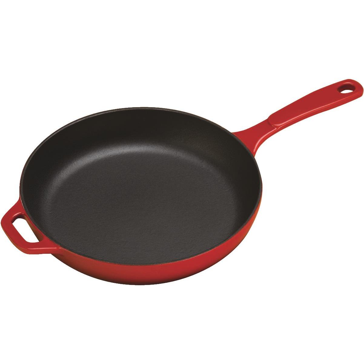 Lodge 11 In. Cast Iron Skillet, Red