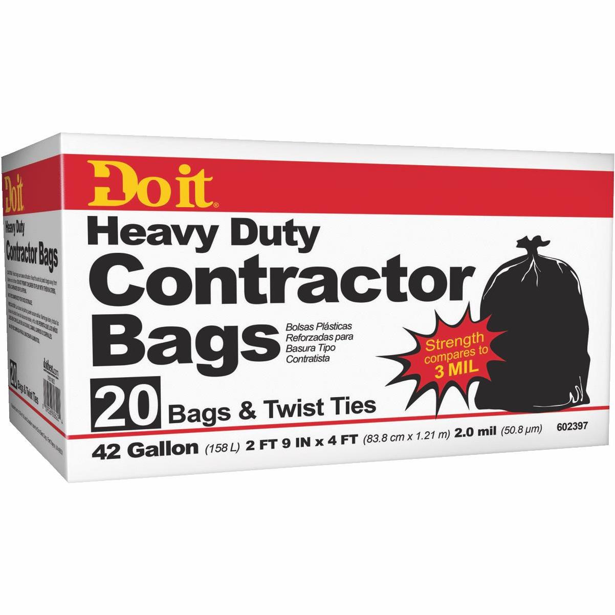 Buy Do it Contractor Trash Bag 42 Gal., Black