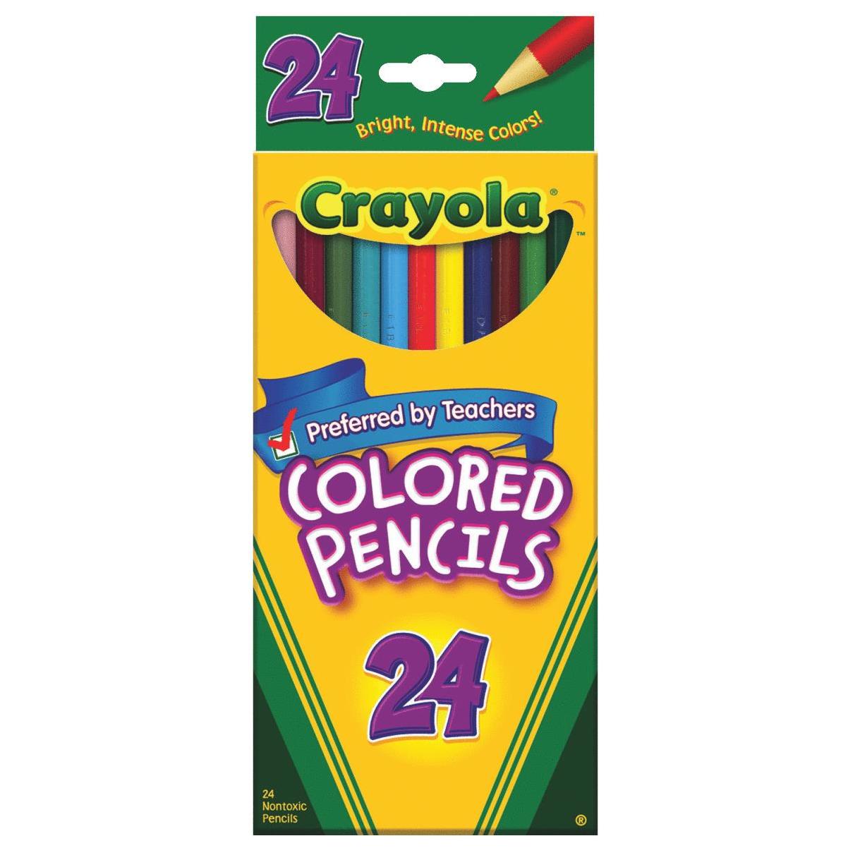 Crayola Color Pencils, Assorted Colors, Box Of 24 Color Pencils