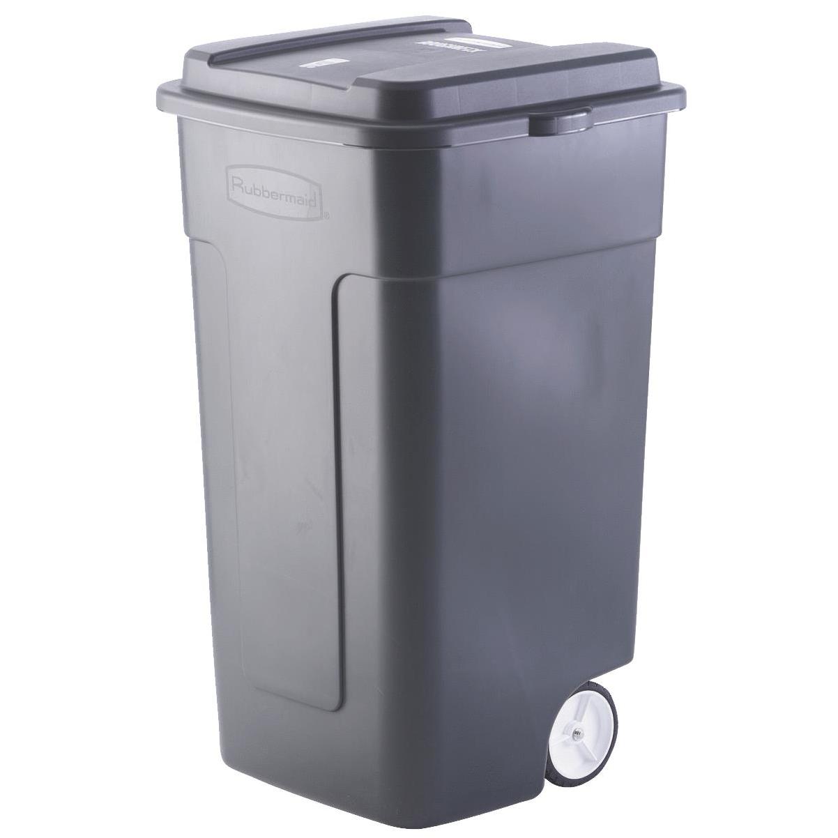 Rubbermaid Roughneck 30 Gal. Green Trash Can with Lid - Power