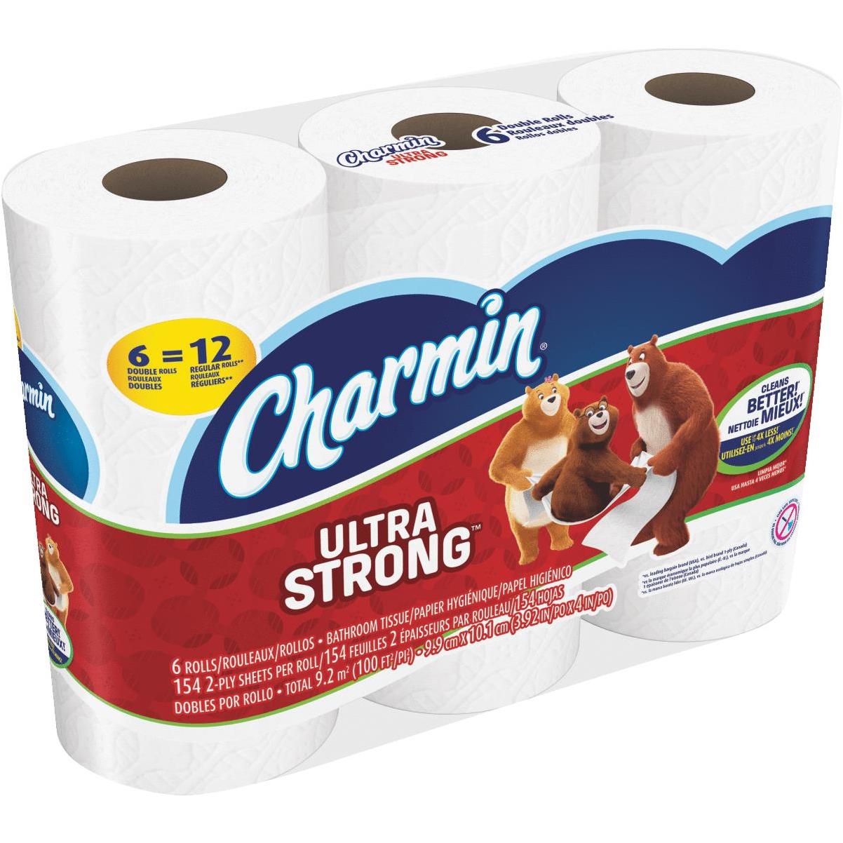 Charmin Ultra Strong Toilet Paper 6 Double Rolls Pioneer