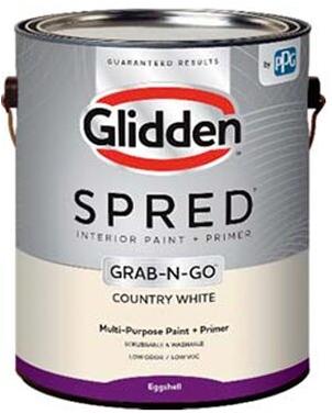 Glidden Spred Interior Paint + Primer Grab-N-Go - Antique White - Eggshell - 1 G