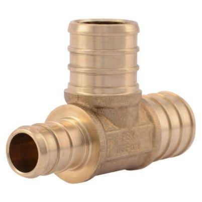 x 3/4 in Dia x 1/2 in Dia PEX To PEX To PEX Brass Tee Qest 3/4 in Dia x 3/4 in Dia x 1/2 in Dia PEX To PEX To PEX Brass Tee Qest 3/4 in Dia