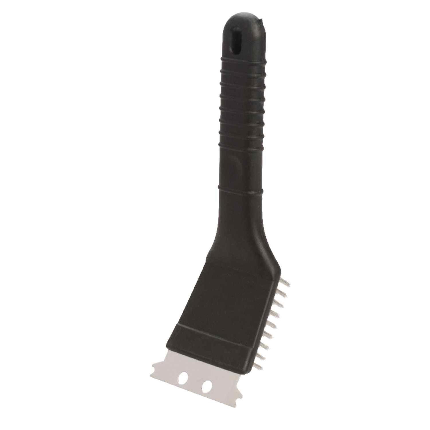 Grill Mark ABS Plastic/Steel Wire Grill Brush with Scraper