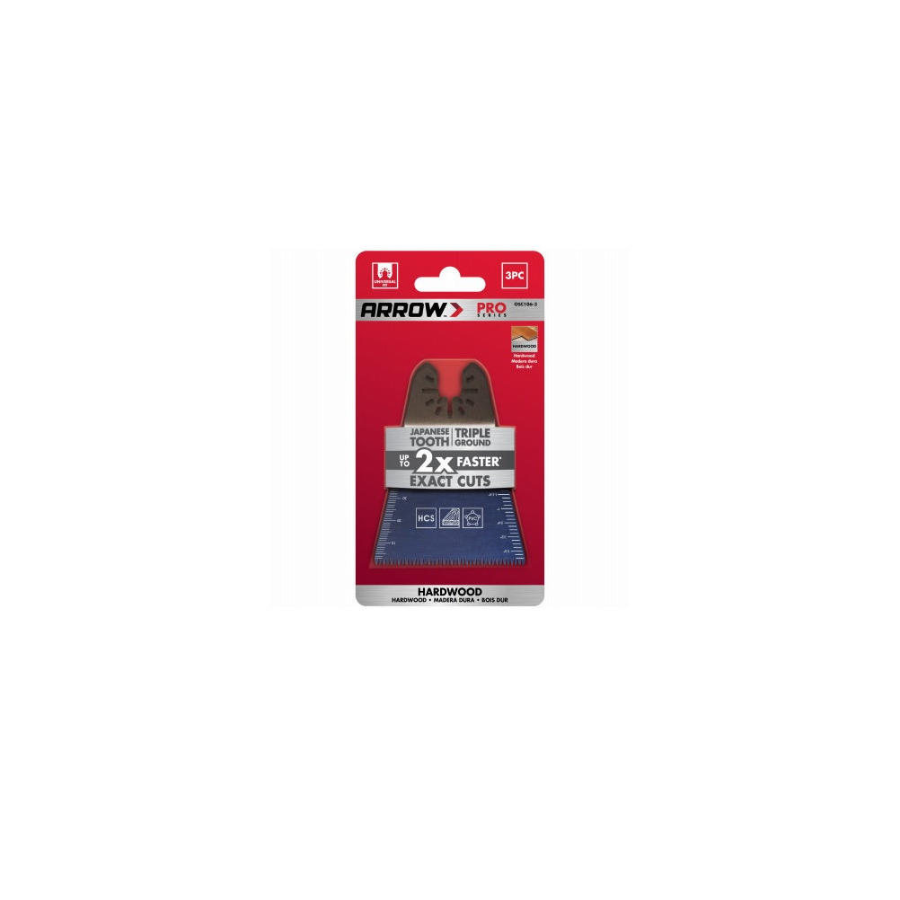 109155 2.6875 in. Japanese Tooth Hardwood Blade - 3 Piece