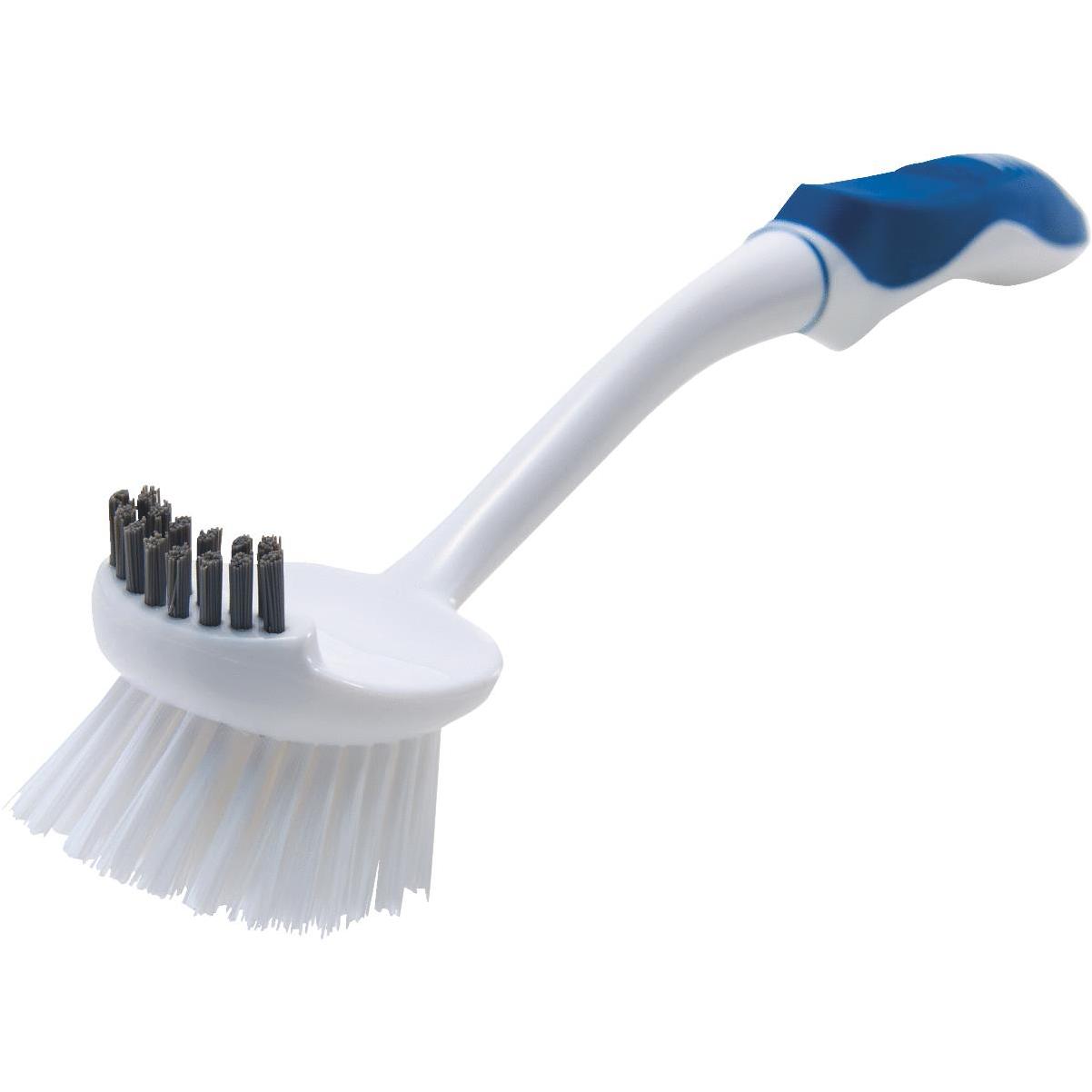 Libman Easy-Grip 4.75 In. Polymer Sanoprene Bristle Rubber Grip Scrub Brush