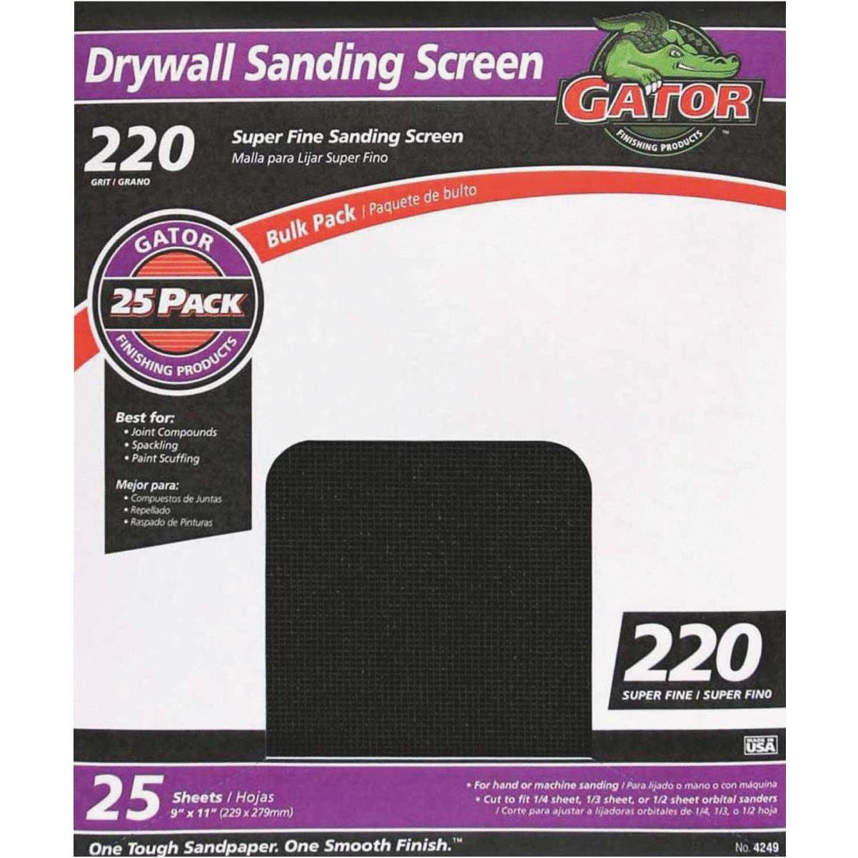 Gator Multi-Surface 9 In. x 11 In. 100 Grit Medium Sandpaper (25-Pack) -  Anderson Lumber