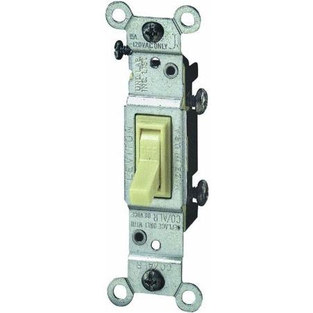 Do it Residential Grade 15 Amp Toggle Single Pole Switch, Ivory