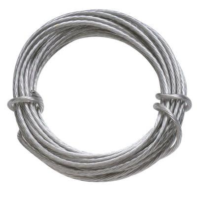 Hillman AnchorWire Steel-Plated Silver Braided Picture Wire 20 lb. 1 p