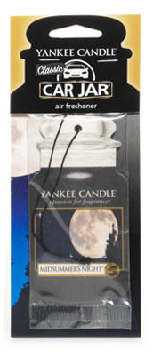 Yankee Candle Car Jar Air Freshener Fragrance-Infused Paperboard MidSummer  Night