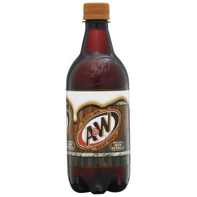 A&W Root Beer Glass Bottle 12oz Soda