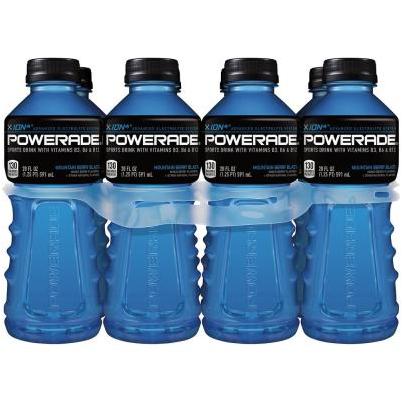 Powerade Sports Drink, Mountain Berry Blast - 8 pack, 20 fl oz