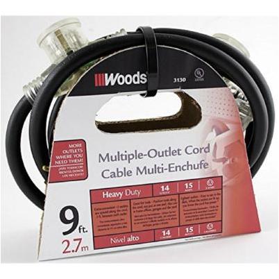 Do it Best 9 Ft. 14/3 In-Line Multi Outlet Extension Cord