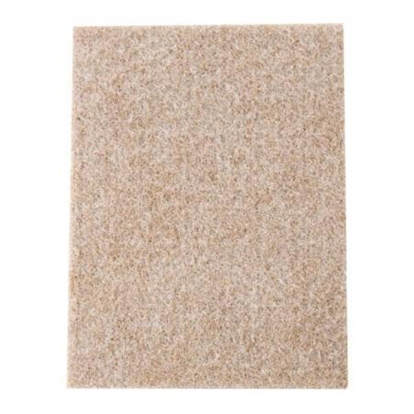 Soft Touch Self-Stick Felt Pad, Oatmeal - 16 pieces