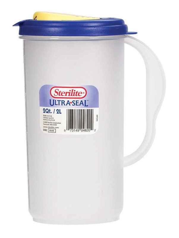 Sterilite 2 qt. Clear Pitcher Plastic