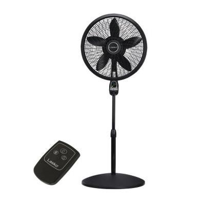 Lasko 18 in. Cyclone Pedestal Fan in Black with Remote Control |  Celebration Hardware