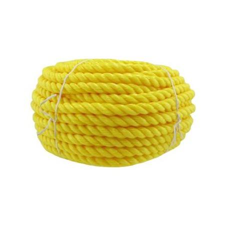 3/8 X 100' Yellow Poly Rope - Safe Work Load 244 lbs