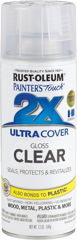 Rust-Oleum Painter's Touch Ultra Cover Gloss Clear Spray Paint 12 oz.