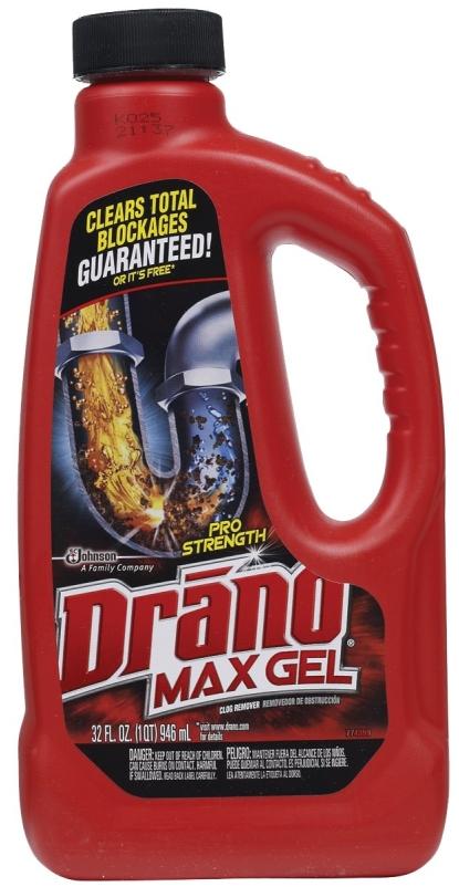 Drano Max Gel Drain Clog Remover and Cleaner for Shower or Sink