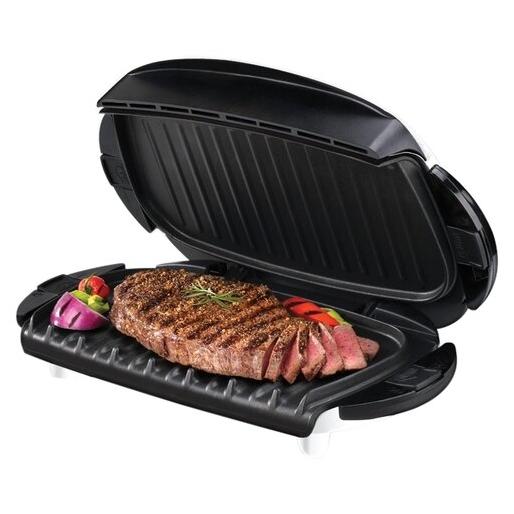 George Foreman Serving Removable Plate And Panini Grill In Red