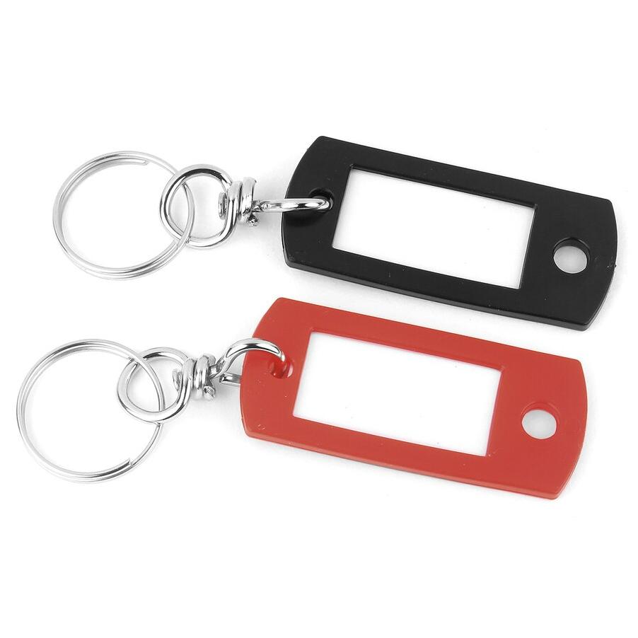 Key Identifier Tag Plastic Keytag with Swivel Key Ring - Each by Color