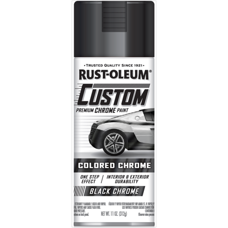 Rust-Oleum Chrome Black Premium Custom Spray Paint 10oz