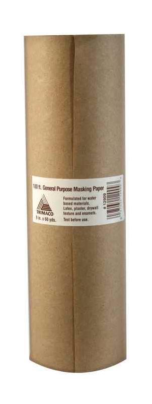 9-inch x 180-feet Brown General Purpose Masking Paper