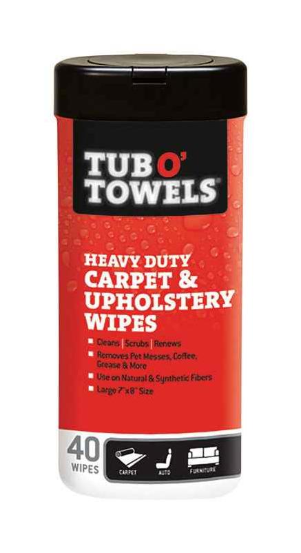 Tub O' Towels Carpet/Upholstery Scrubbing Wipes (40-Count)