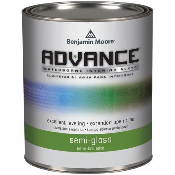 Benjamin Moore Advance Semi-Gloss White Paint 1 qt.