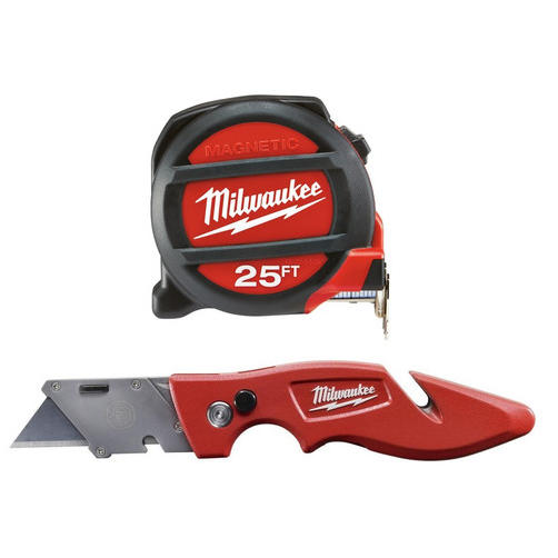 Milwaukee FASTBACK Folding 6 In 1 Utility Knife & Compact Knife Set  (2-Pack) - Brownsboro Hardware & Paint