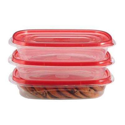 Rubbermaid Brilliance 3.2 C. Clear Rectangle Food Storage