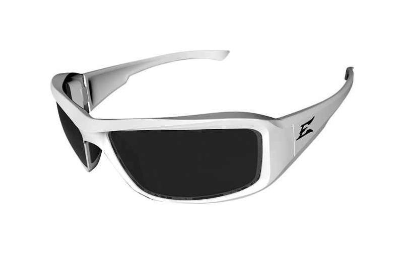 Edge Eyewear Dakura Polarized Mirror Safety Glasses Silver Lens Black Frame  1 pk 