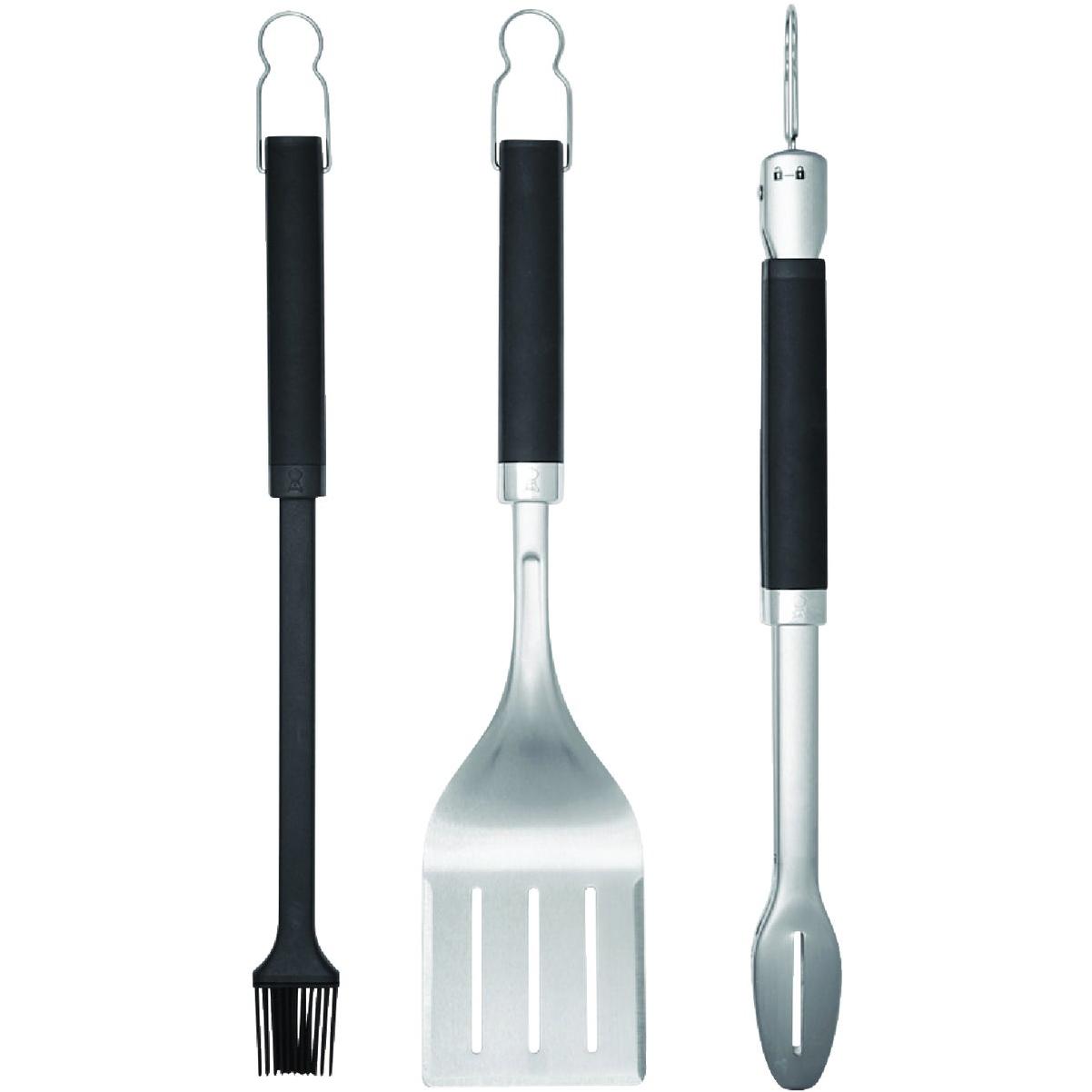 Weber Precision Tongs & Spatula Grilling Tool Set, Stainless Steel