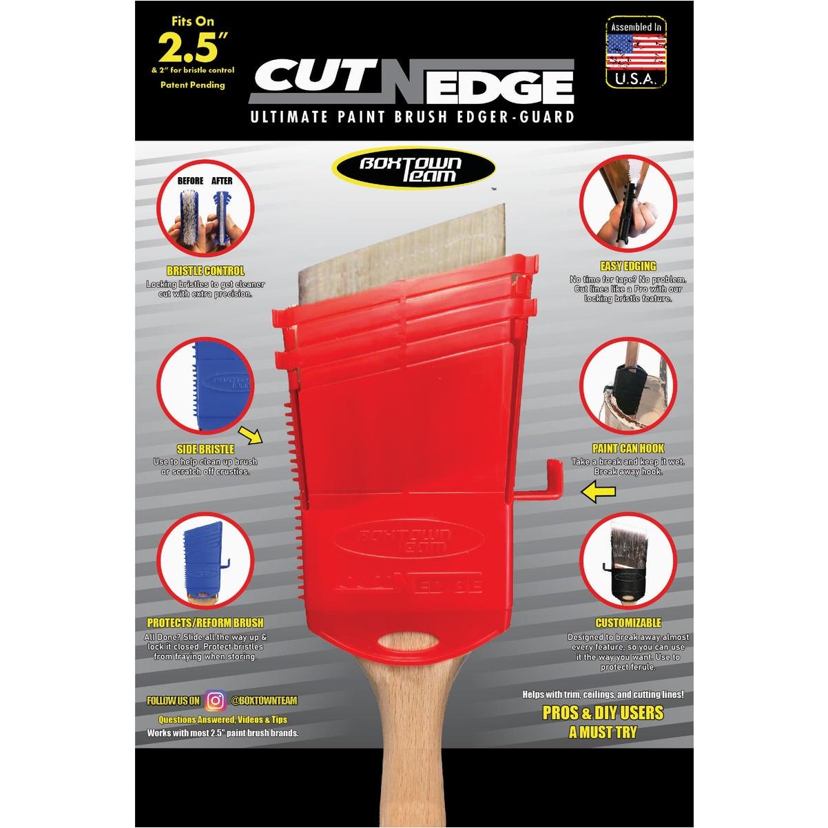 Cut-N-Edge : Ultimate Paint Brush Edger and Guard + Brush