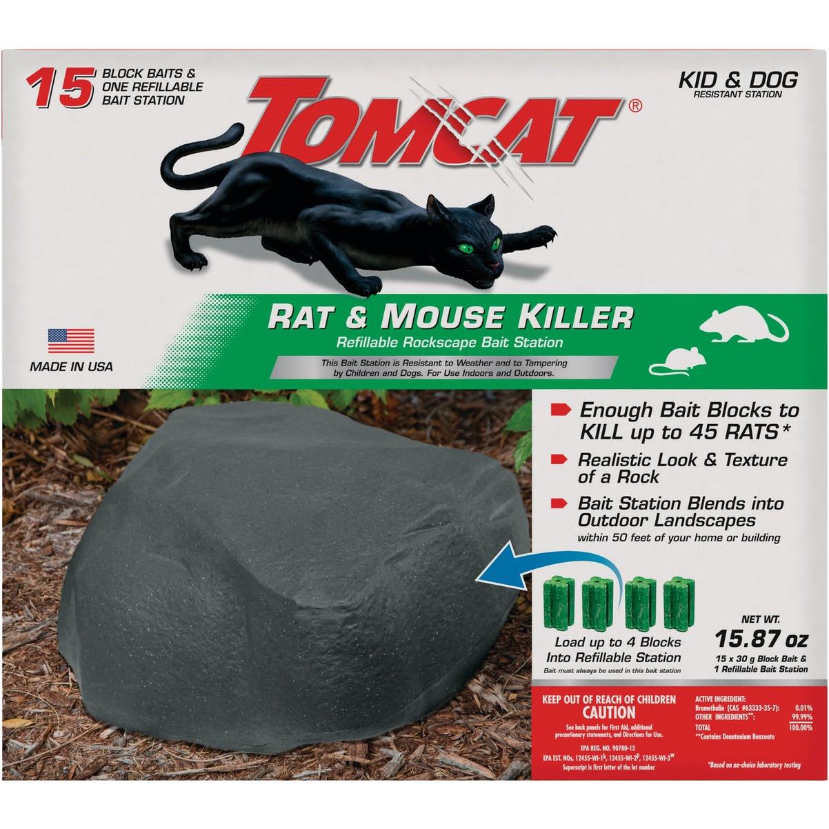 Tomcat Mouse Killer(e) Child Resistant, Refillable Station With 32