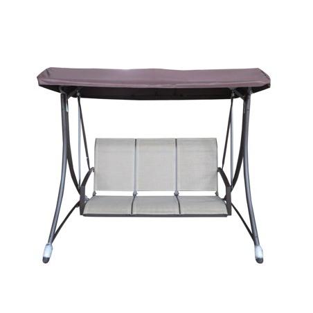 Outdoor Expressions Tan 18 In. Square Steel Folding Side Table