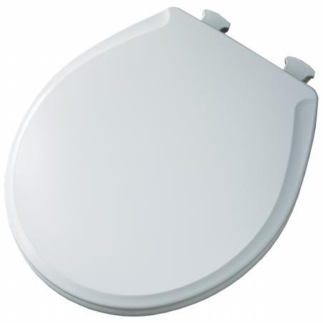 Bemis Mayfair Advantage Round Closed Front White Wood Toilet Seat