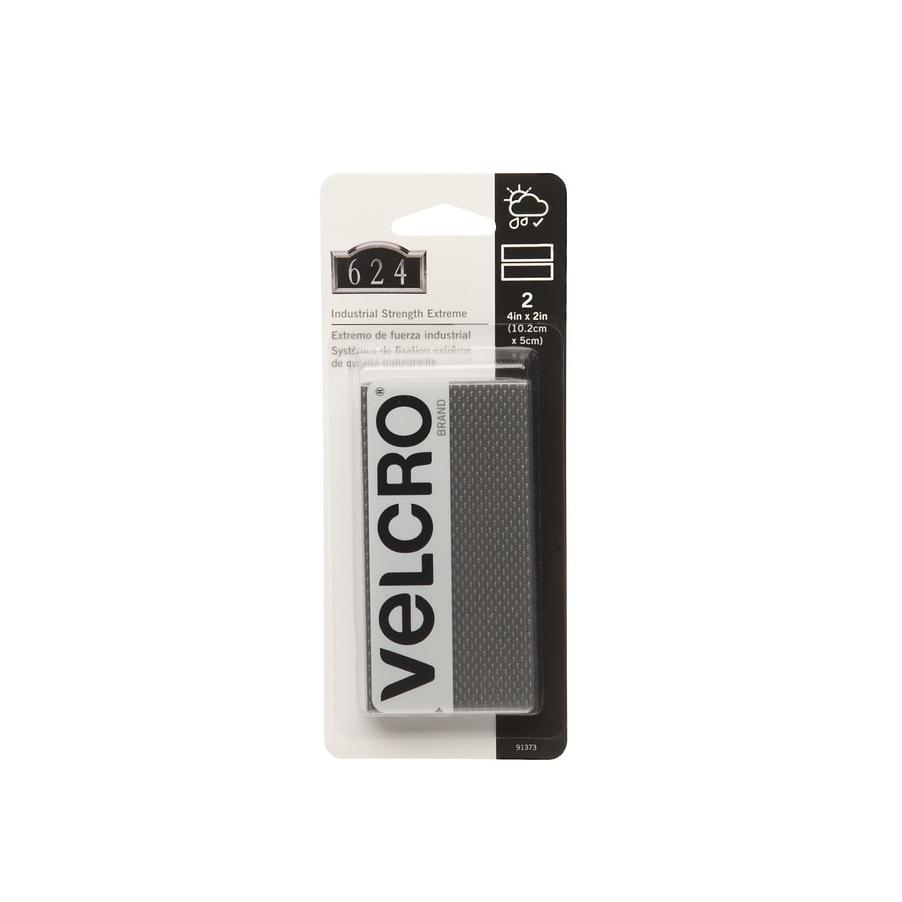 VELCRO Brand Industrial Strength 4in x 2in Strips, Black - 2 ct.