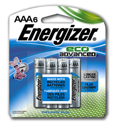 Piles AAA -LR03 alcaline Energizer Eco Advanced