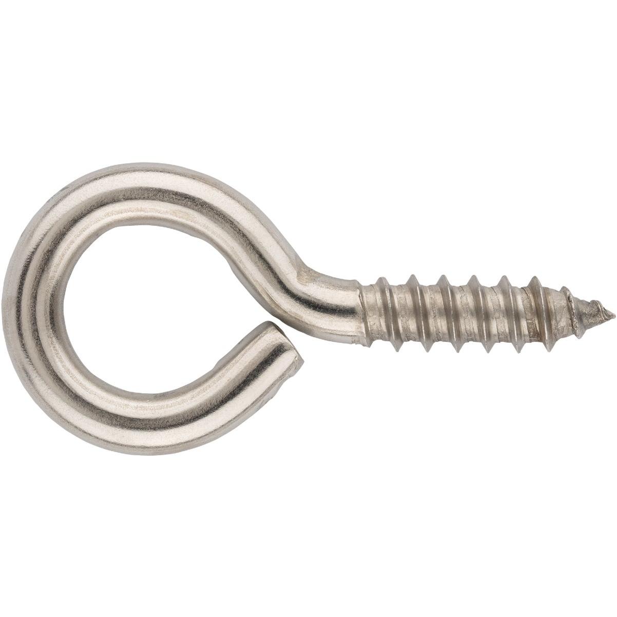 NATIONAL HARDWARE Screw Eyes #104, 2-1/16, Zinc Plated, 3-Pk.