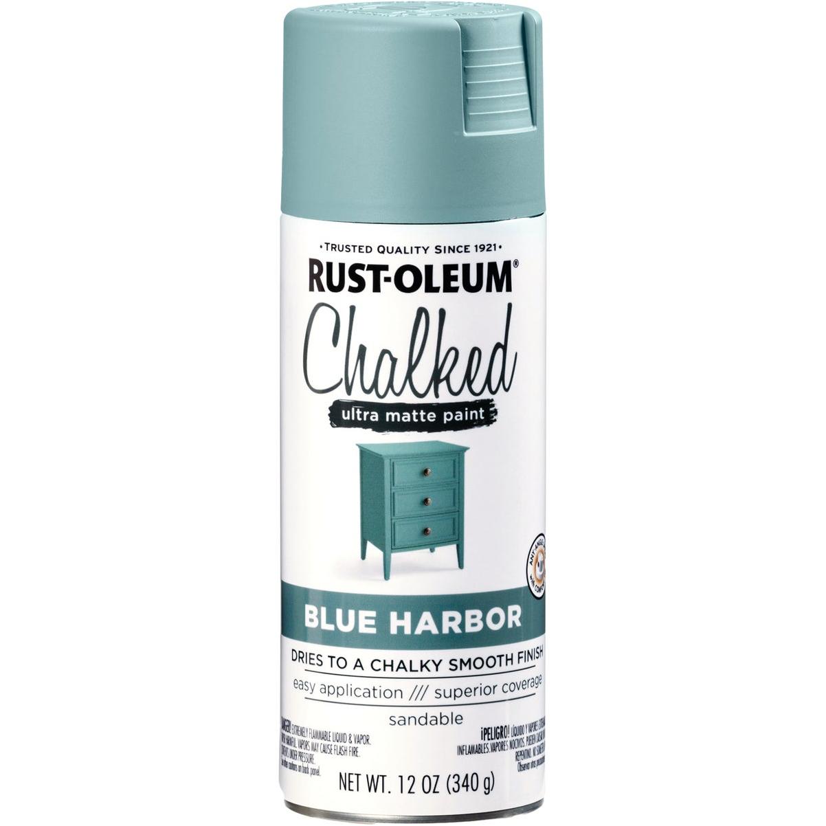 RustOleum Chalked 12 Oz. Ultra Matte Spray Paint, Blue Harbor Do It