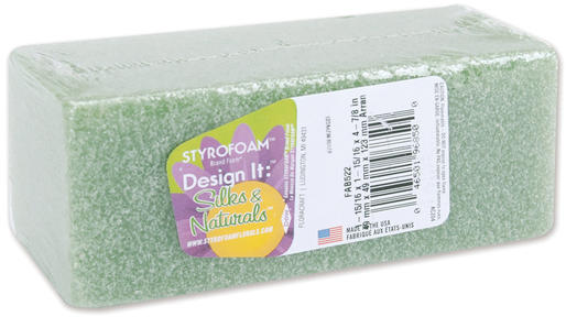 Styrofoam Block Arranger 1.875" X 1.875" X 4.875" Green