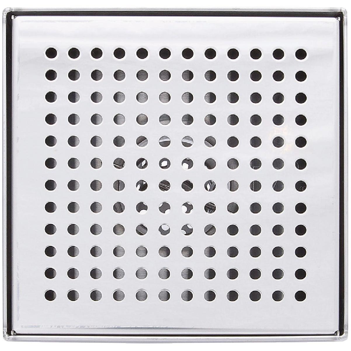 Tub Drain Strainer Domed Hole Pattern 2-7/8 Brushed Nickel