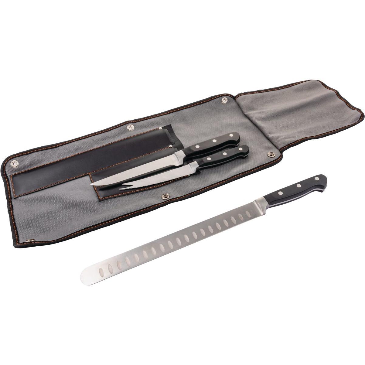 Oklahoma Joe's Blacksmith Stainless Steel 3-Piece BBQ Knife Set