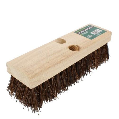 H.B. Smith 100% Brown Palmyra Bristle Roma Deck Scrub Head Only
