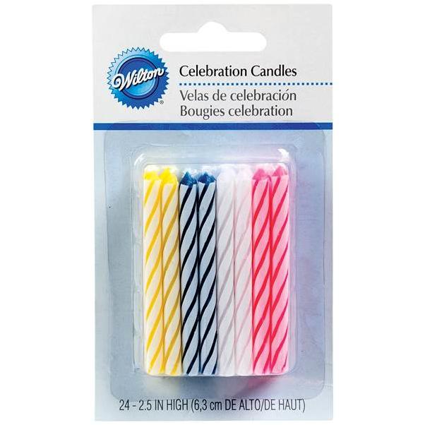 Wilton ASSORTED CELEBRATION CANDLES Birthday Party Cake