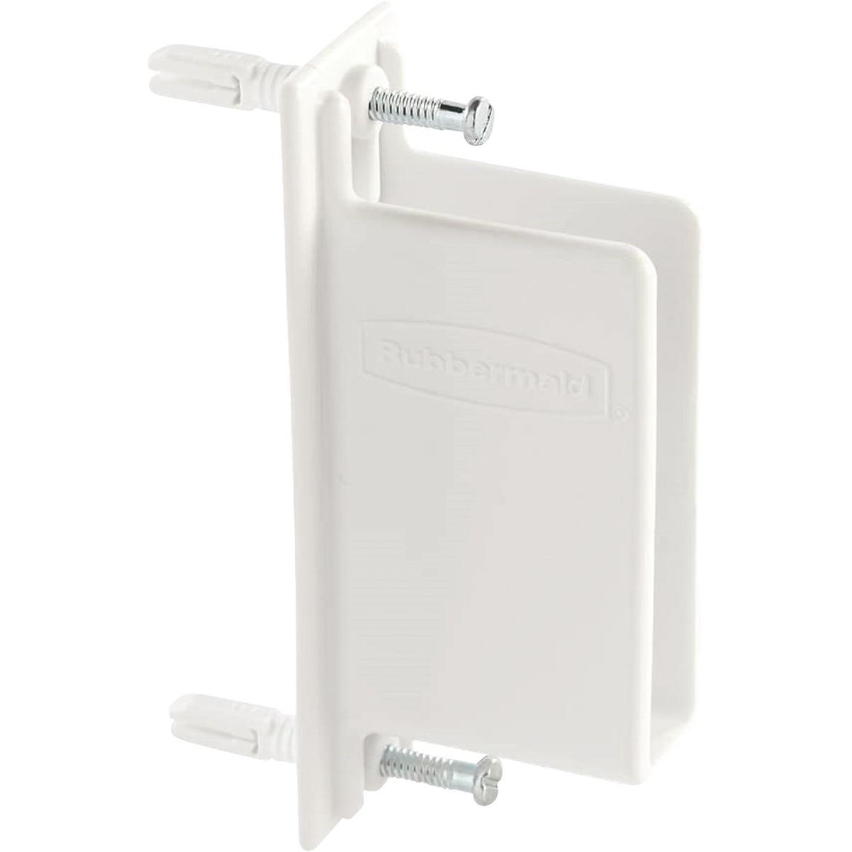 Rubbermaid Direct Mount Non-Adjustable Closet System Closet Organizer Tool White 25-count